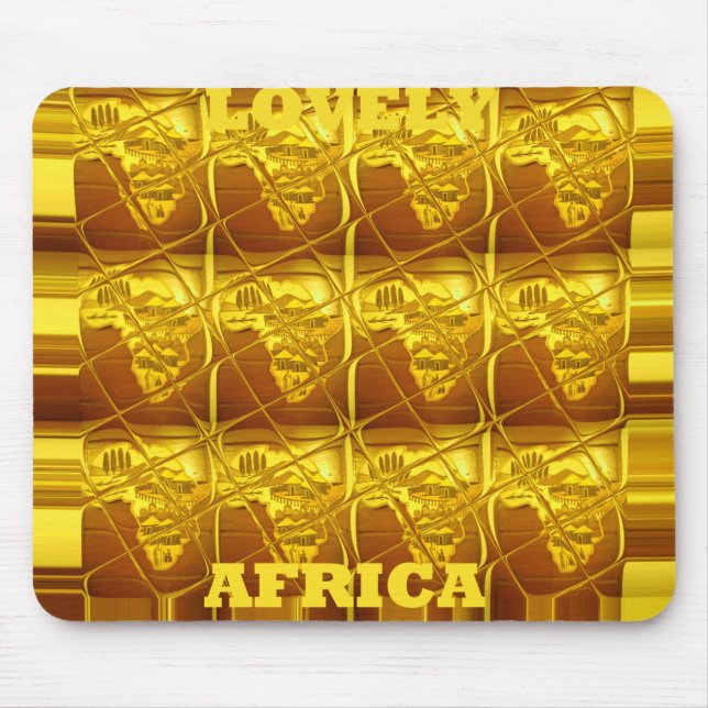 Mousepad Horizontal Template Lovely Africa (Front)