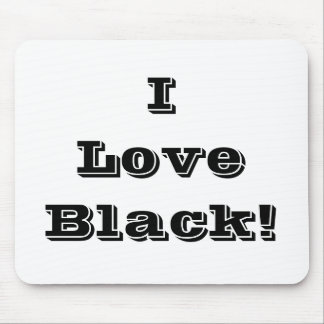 Mousepad I Love Black