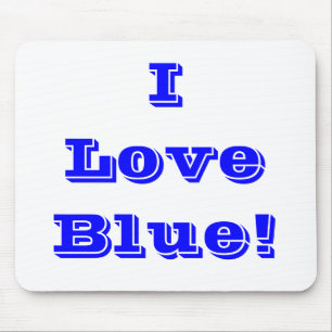 Mousepad I Love Blue