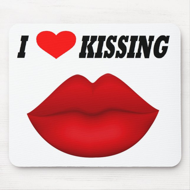 Mousepad I Love Kissing (Front)
