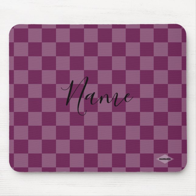 Mousepad in Raspberry Checker HAMbWG (Front)