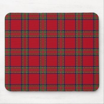 Mousepad In Royal Stewart Tartan Design by ipad_n_iphone_cases at Zazzle