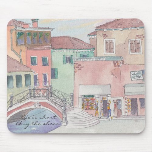 Mousepad ItalyWatercolor Sketch