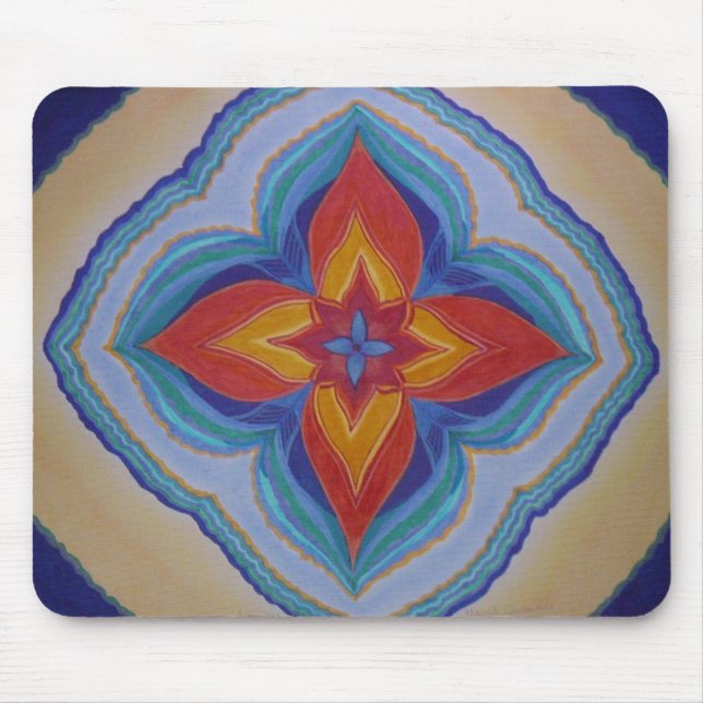MOUSEPAD, MANDALA, FLOWER MOUSE PAD (Front)