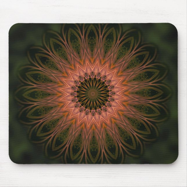 Mousepad Mandala Lace Shape Nature Colors (Front)