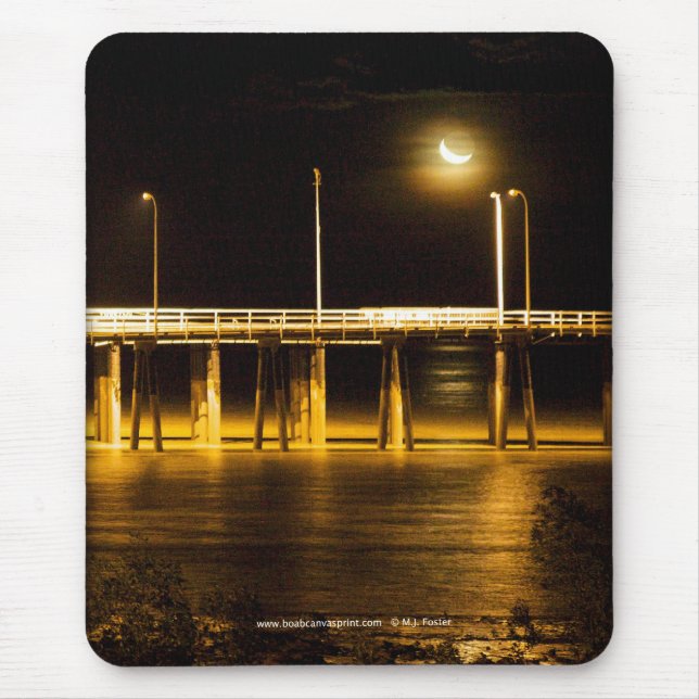 Mousepad - Moonlit Pier (Front)