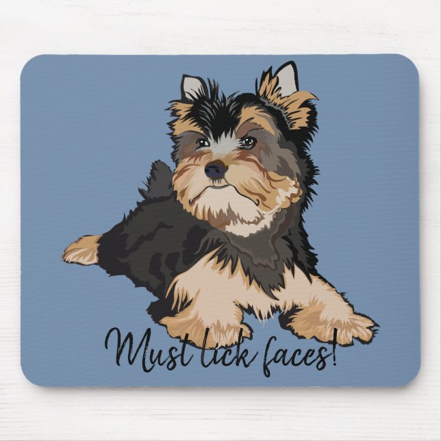 Mousepad Must Lick Faces/Terrier Puppy (Front)