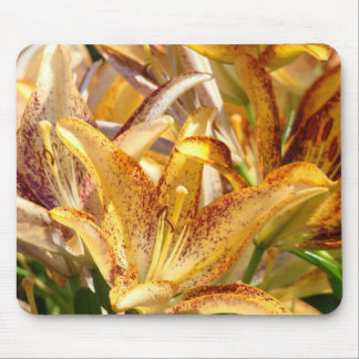 Mousepad Nature Botanical Orange Lily Flowers