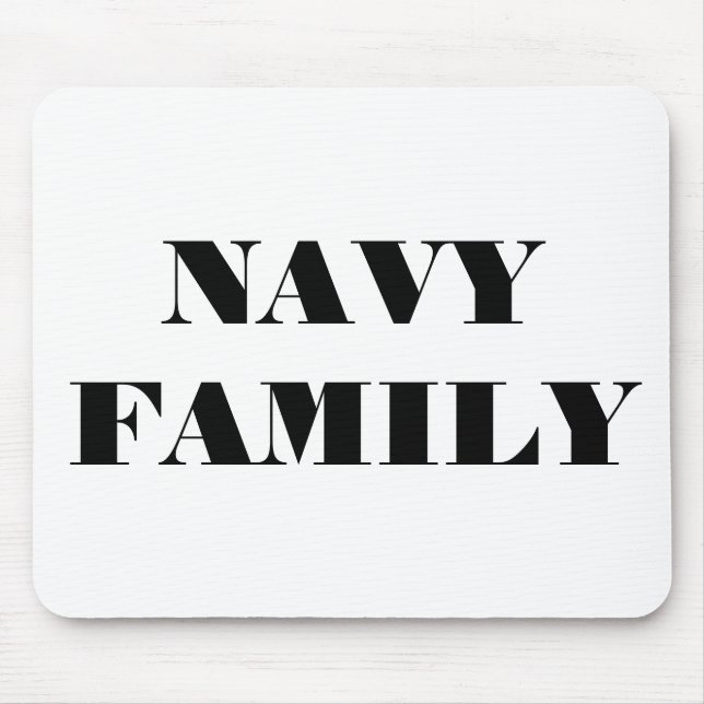 Mousepad Navy Family (Front)