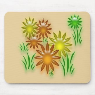 Mousepad - Neon Daisies