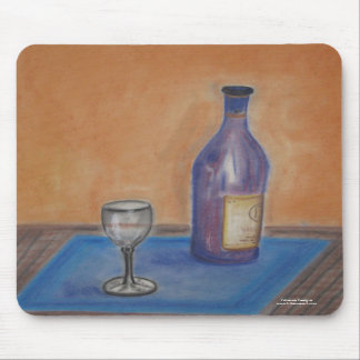 Mousepad: original art designs Wine glass still Mouse Pad