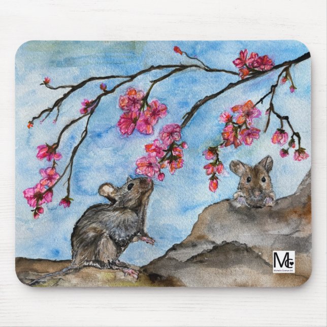 Mousepad Original Watercolor Design (Front)