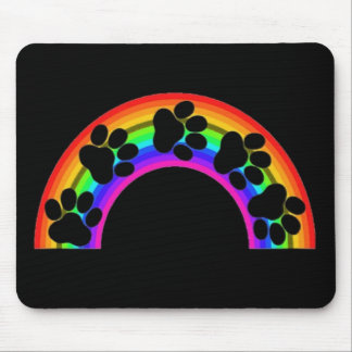 Mousepad Paws On A Rainbow