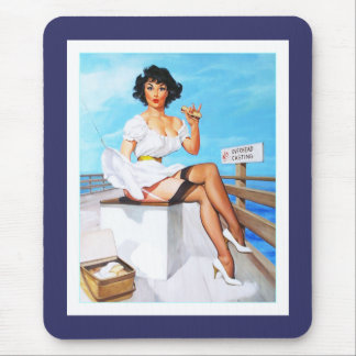 Mousepad Pin up Girls Art Vintage Retro