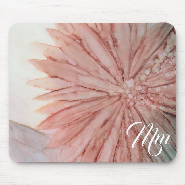 Mousepad "Pinkish Floral Painting" (Front)