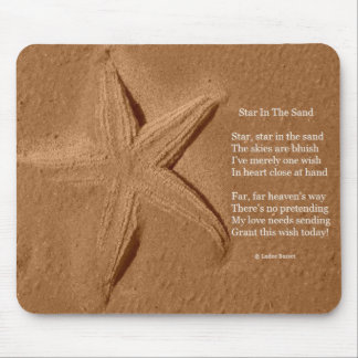 Mousepad Poem Star In The Sand By Ladee Basset