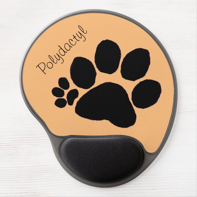 Mousepad - Polydactyl Paw Print (Front)