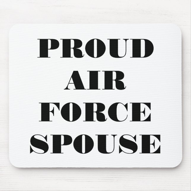 Mousepad Proud Air Force Spouse (Front)