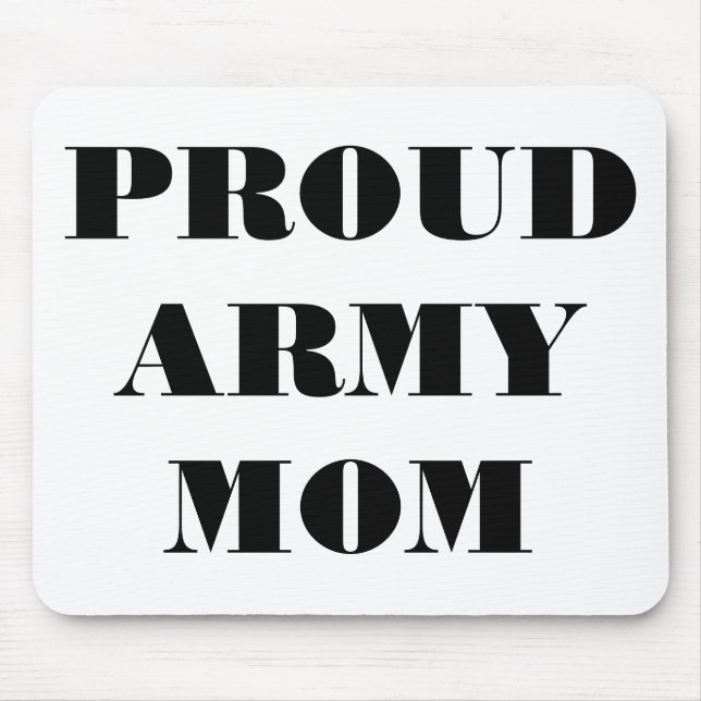 Mousepad Proud Army Mom (Front)
