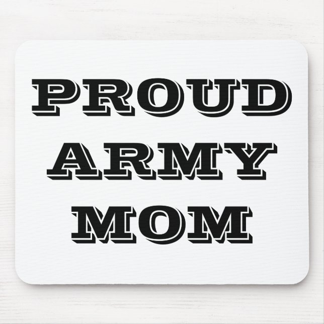 Mousepad Proud Army Mom (Front)