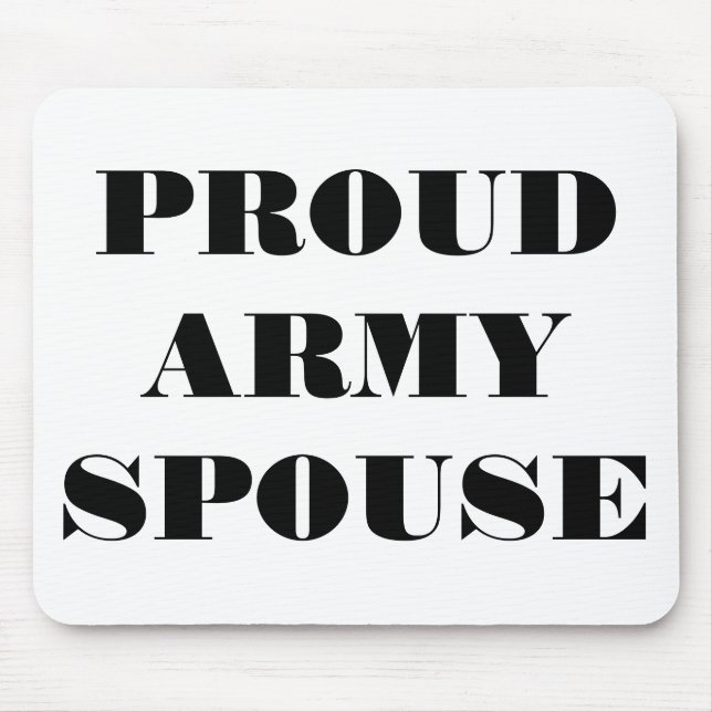 Mousepad Proud Army Spouse (Front)