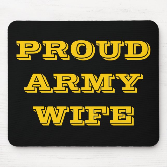 Mousepad Proud Army Wife (Front)