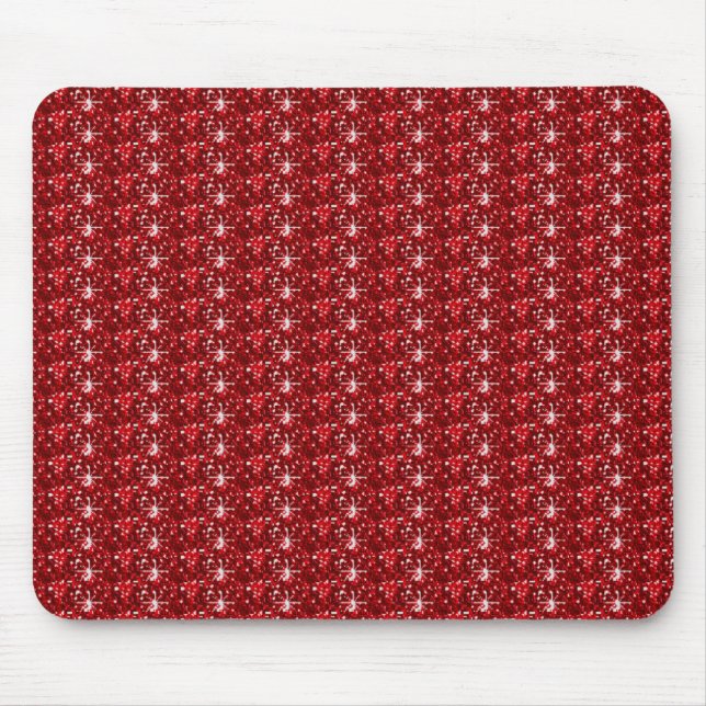 Mousepad  Red Dark Glitter (Front)