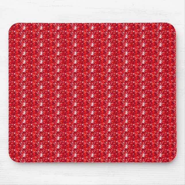 Mousepad Red Glitter (Front)