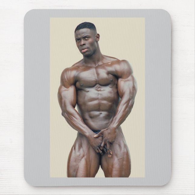 Mousepad, Sam Addo, bodybuilder S39B Mouse Pad (Front)