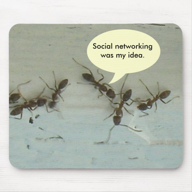 Mousepad - Social Networking was My Idea. (Front)