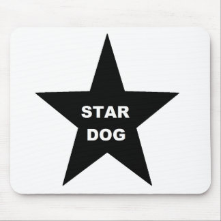 Mousepad Star Dog on Black Star