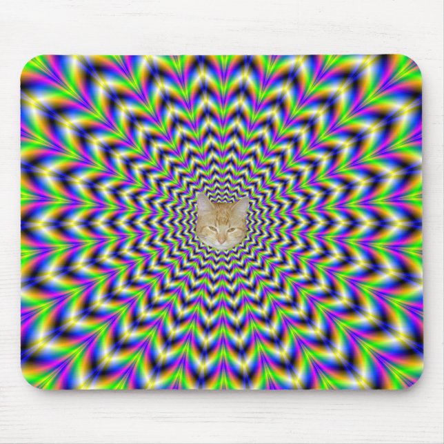 Mousepad  Star in Yellow Pink Blue and Green (Front)