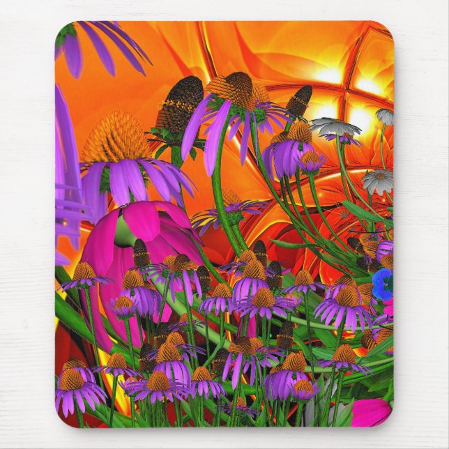 Mousepad Sunshine Flowers (Front)