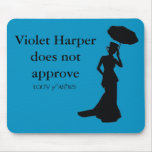 Mousepad, Teal Blue - Violet Harpedoes Not Approve Mouse Pad at Zazzle