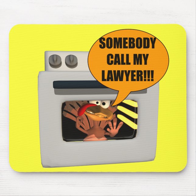 Mousepad - Thanksgiving Turkey Lawyer (Front)