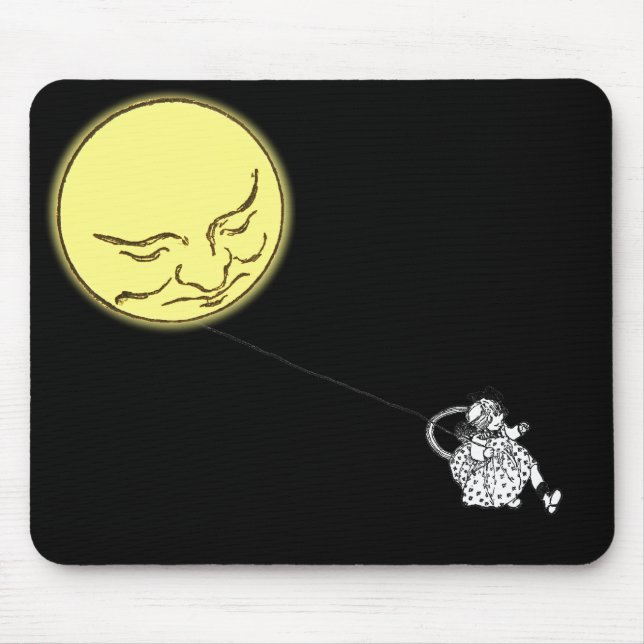 Mousepad: The Girl with the Moon on a String Mouse Pad (Front)