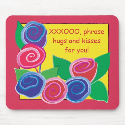 Mousepad ToonHugs and Kisses