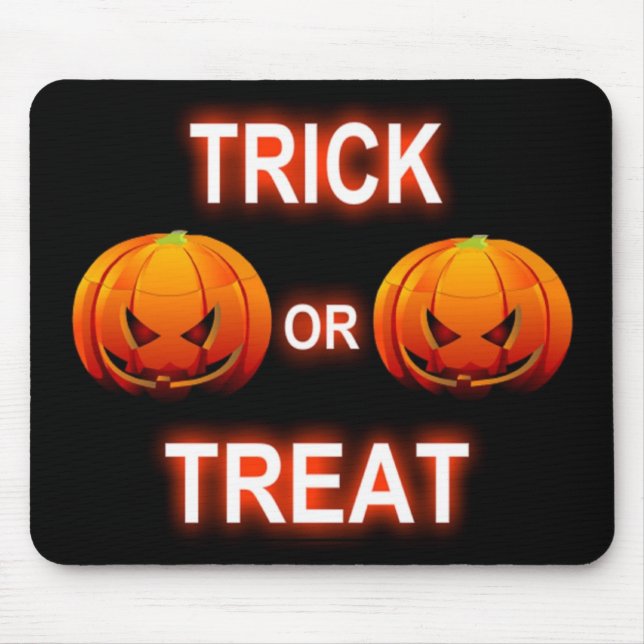 Mousepad Trick Or Treat Pumpkins (Front)