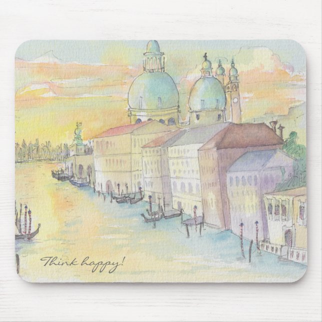Mousepad "Venice Watercolor Sketch" (Front)