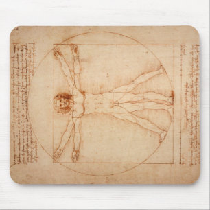 Mousepad Vitruvian Man by Leonardo da Vinci
