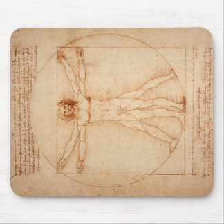 Mousepad Vitruvian Man by Leonardo da Vinci