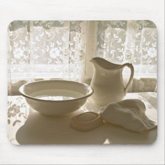 MOUSEPAD Wash Bowl and Pitcher