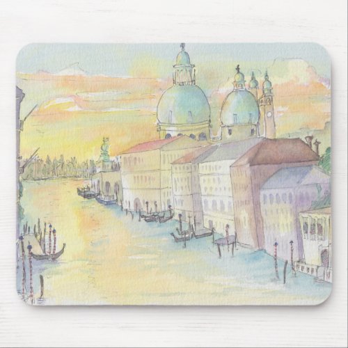 Mousepad Watercolor Sketch Venice Italy