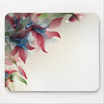 Mousepad With Abstract Floral Design by Taniastore at Zazzle