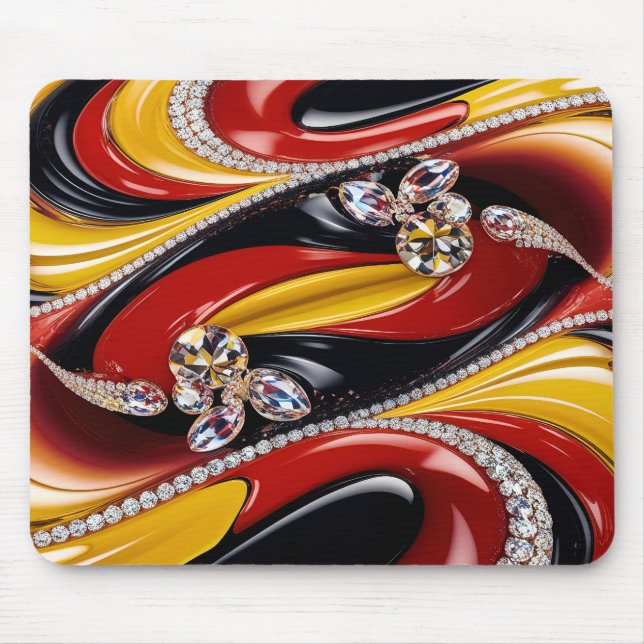 Mousepad with Belgian Colors Design (Front)