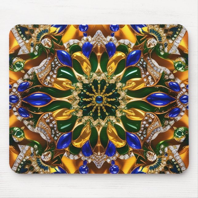 Mousepad with Brazil Colors Design (Front)