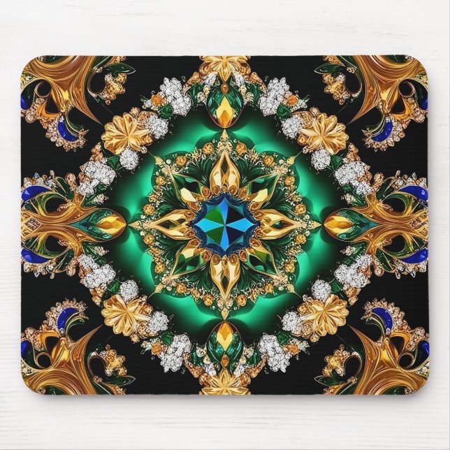 Mousepad with Brazil Colors Design (Front)