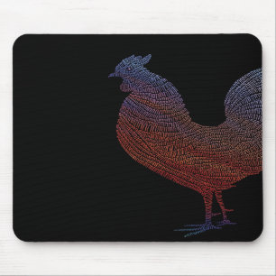 Mousepad with Chicken painting