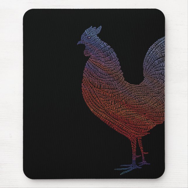 Mousepad with Chicken painting (Front)