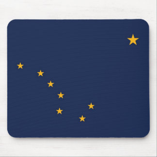 Mousepad with Flag of Alaska State - USA